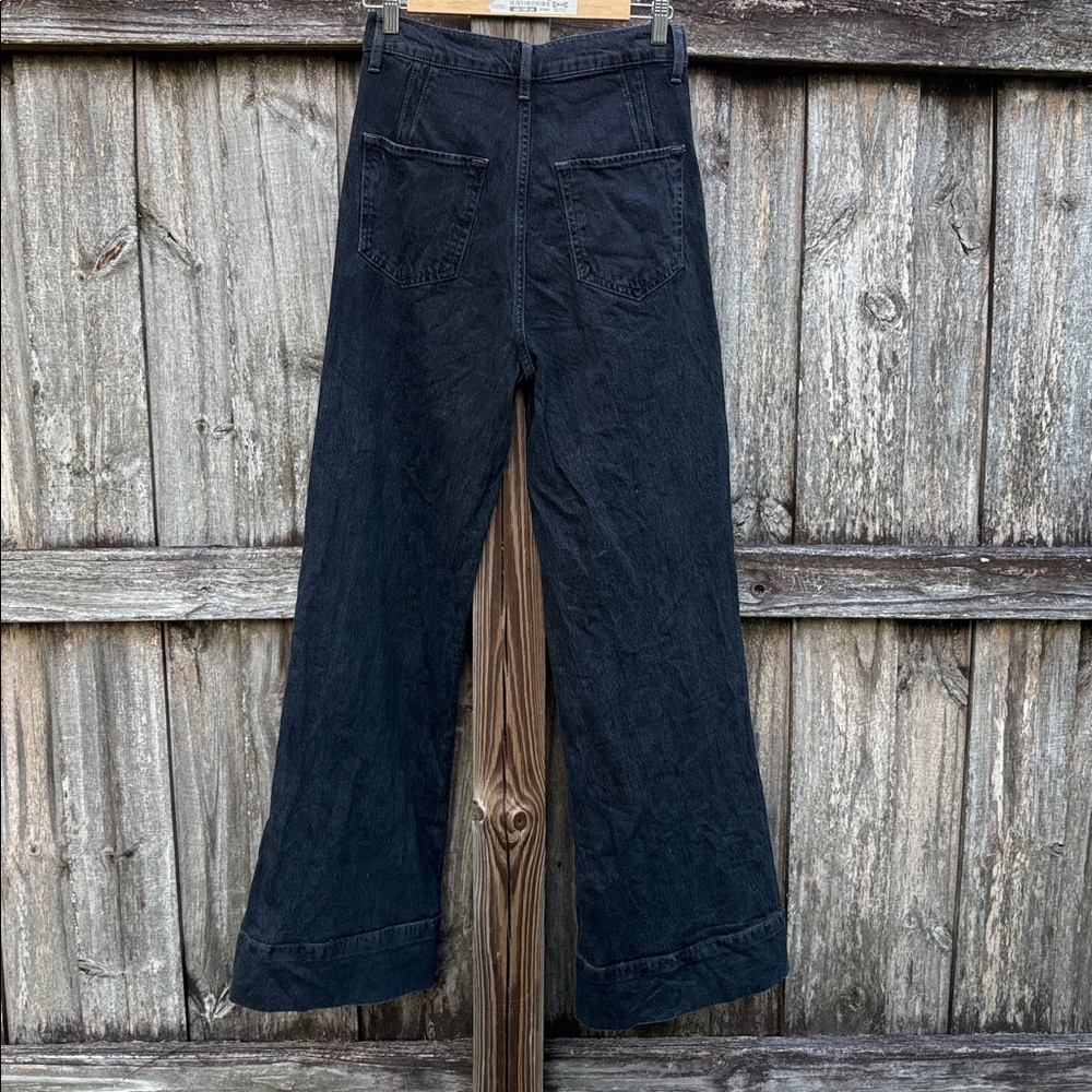 Triarchy Onassis Black Wide-Leg Jeans (Size 28) - Picture 5 of 13